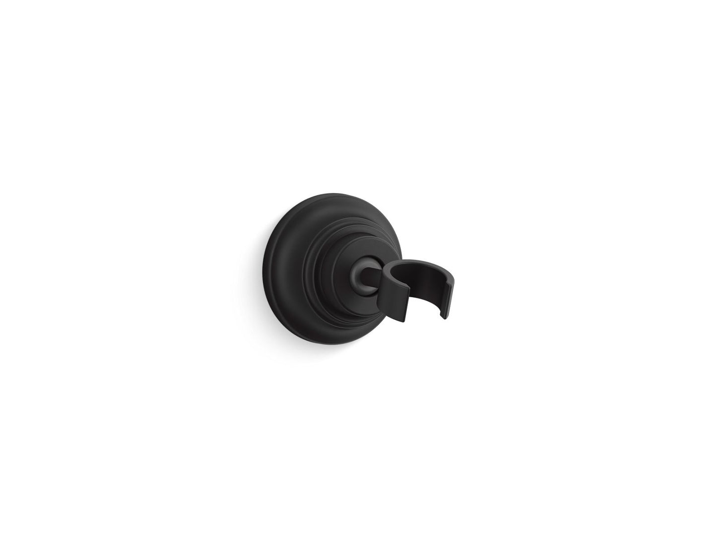 KOHLER K-10599-BL Bancroft Adjustable Wall-Mount Handshower Holder In Matte Black