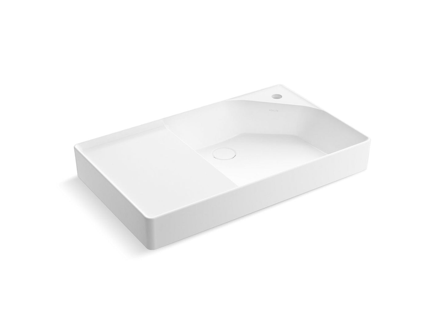 KOHLER K-31557-0 Spacity 30" Fireclay Vanity Top With Integrated Square Sink In White