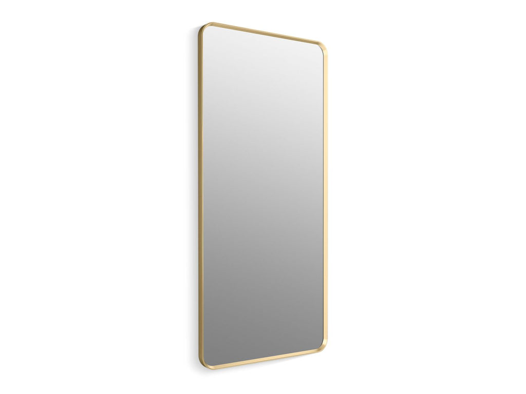KOHLER K-31366-BGL Essential 28" X 60" Rectangular Framed Mirror - Moderne Brushed Gold