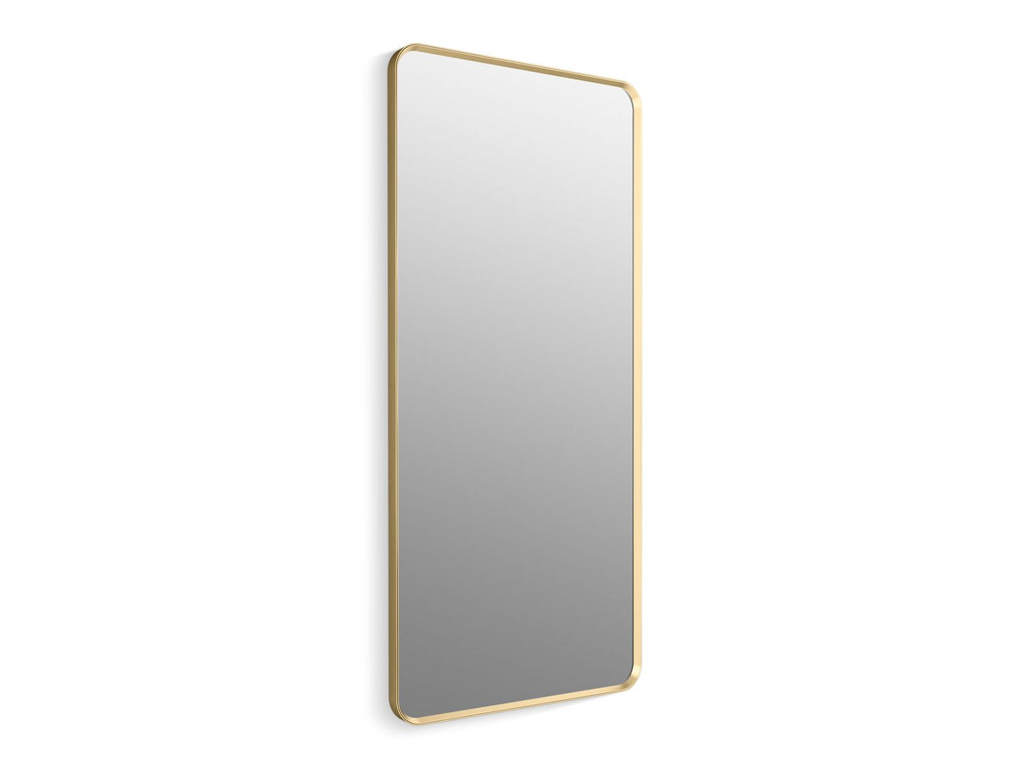 KOHLER K-31366-BGL Essential 28" x 60" rectangular framed mirror - Moderne Brushed Gold