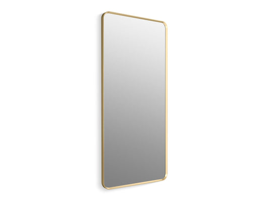 KOHLER K-31366-BGL Essential 28" x 60" rectangular framed mirror - Moderne Brushed Gold
