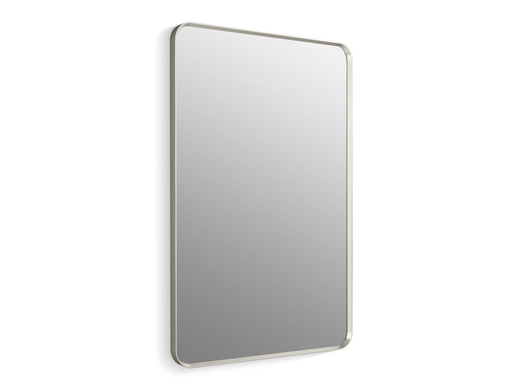 KOHLER K-31365-BNL Essential 30" X 45" Rectangular Framed Mirror - Brushed Nickel