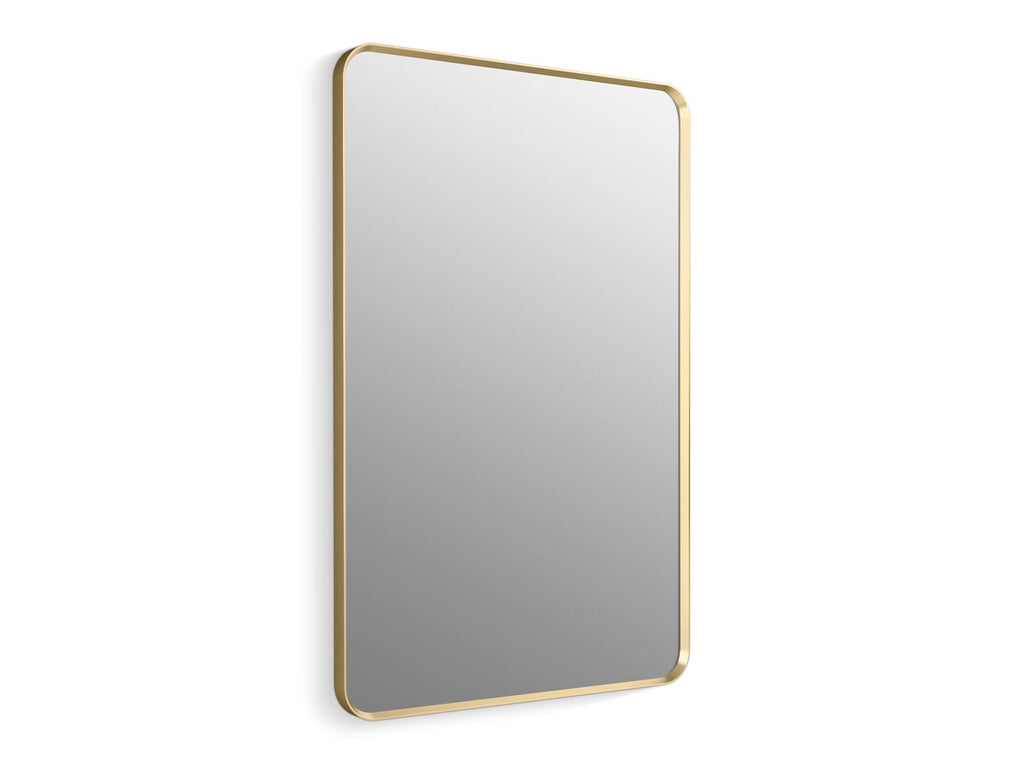 KOHLER K-31365-BGL Essential 30" X 45" Rectangular Framed Mirror - Moderne Brushed Gold
