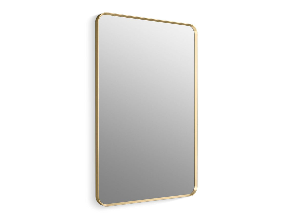 KOHLER K-31365-BGL Essential 30" X 45" Rectangular Framed Mirror - Moderne Brushed Gold