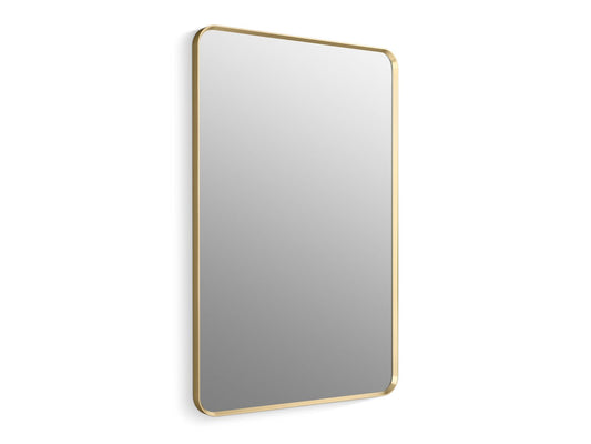 KOHLER K-31365-BGL Essential 30" x 45" rectangular framed mirror - Moderne Brushed Gold