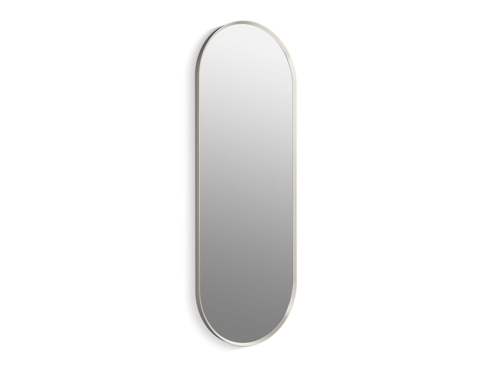 KOHLER K-31373-BNL Essential 22" X 60" Capsule Framed Mirror - Brushed Nickel