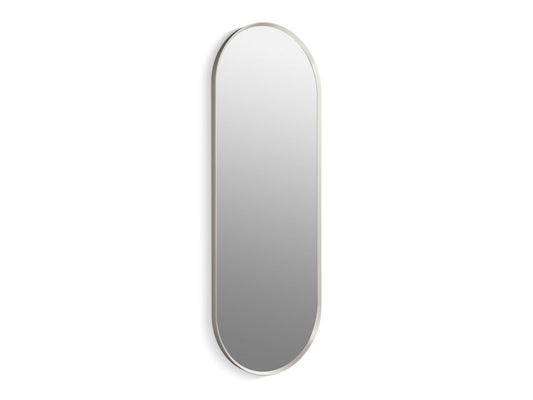 KOHLER K-31373-BNL Essential 22" x 60" capsule framed mirror - Brushed Nickel