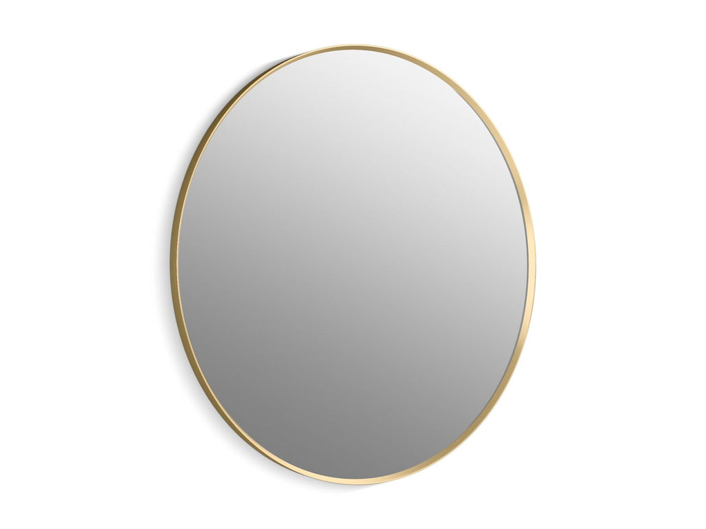 KOHLER K-31370-BGL Essential 42" Round Framed Mirror - Moderne Brushed Gold