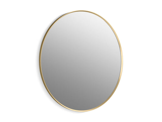 KOHLER K-31370-BGL Essential 42" round framed mirror - Moderne Brushed Gold