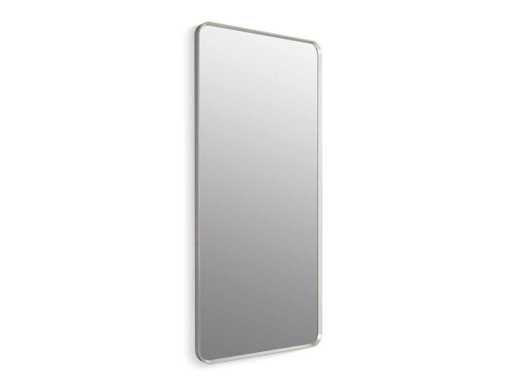 KOHLER K-31366-BNL Essential 28" X 60" Rectangular Framed Mirror - Brushed Nickel