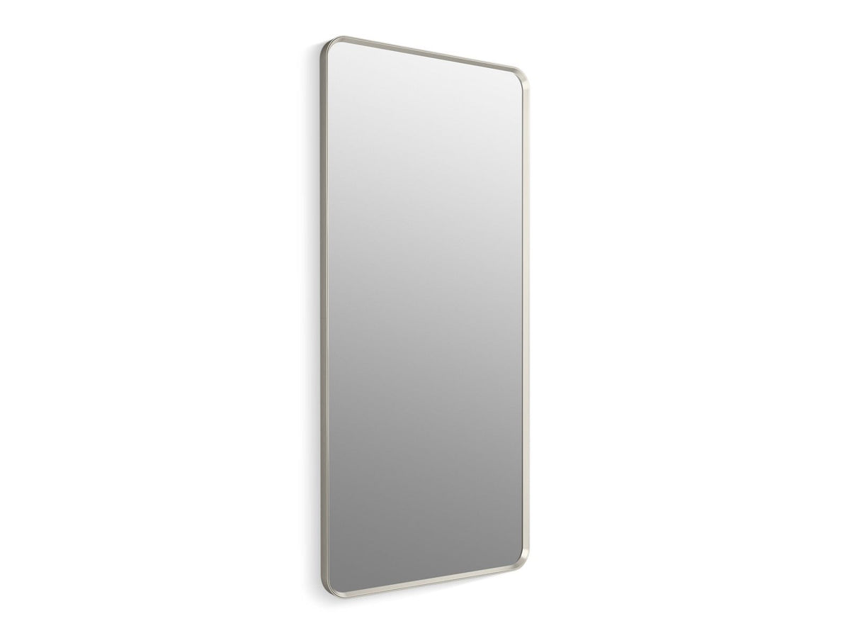 KOHLER K-31366-BNL Essential 28" X 60" Rectangular Framed Mirror - Brushed Nickel