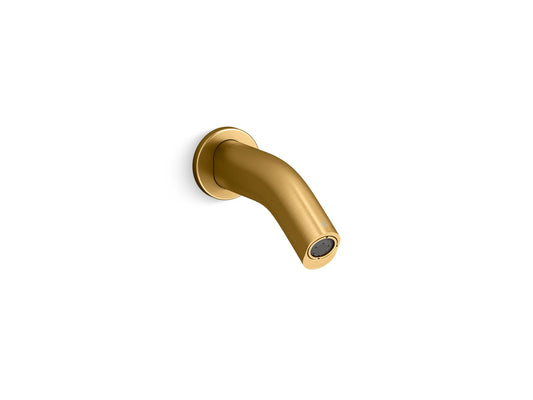 KOHLER K-123B16-SANA-2MB Oblo Wall-Mount Touchless Faucet With Kinesis Sensor Technology, Ac-Powered In Vibrant Brushed Moderne Brass