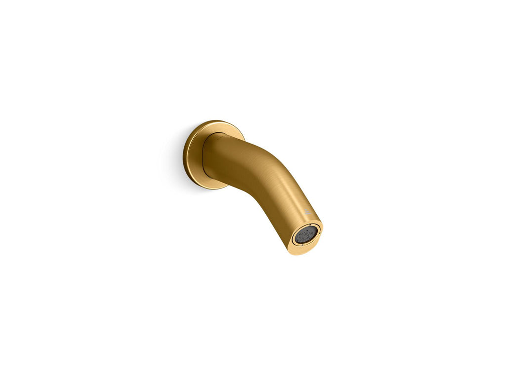 KOHLER K-123B16-SANA-2MB Oblo Wall-Mount Touchless Faucet With Kinesis Sensor Technology, Ac-Powered - Vibrant Brushed Moderne Brass