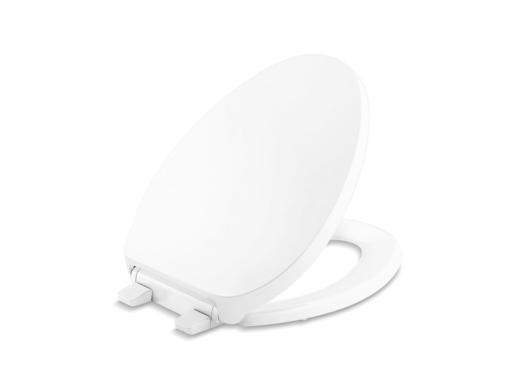 KOHLER K-29030-0 Drift Tab Readylatch Quiet-Close Elongated Toilet Seat - White