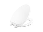 KOHLER K-29030-0 Drift Tab Readylatch Quiet-Close Elongated Toilet Seat - White
