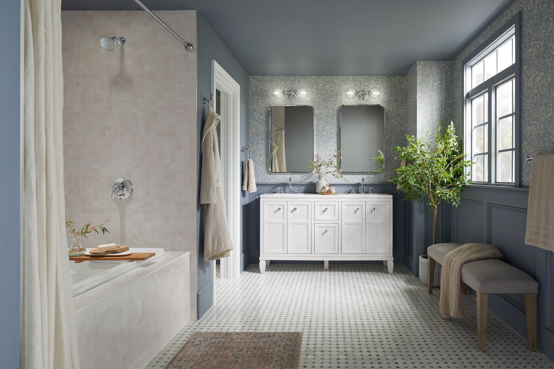 KOHLER K-TS27382-4G-BN Bellera Rite-Temp Shower Trim Kit, 1.75 Gpm - Vibrant Brushed Nickel