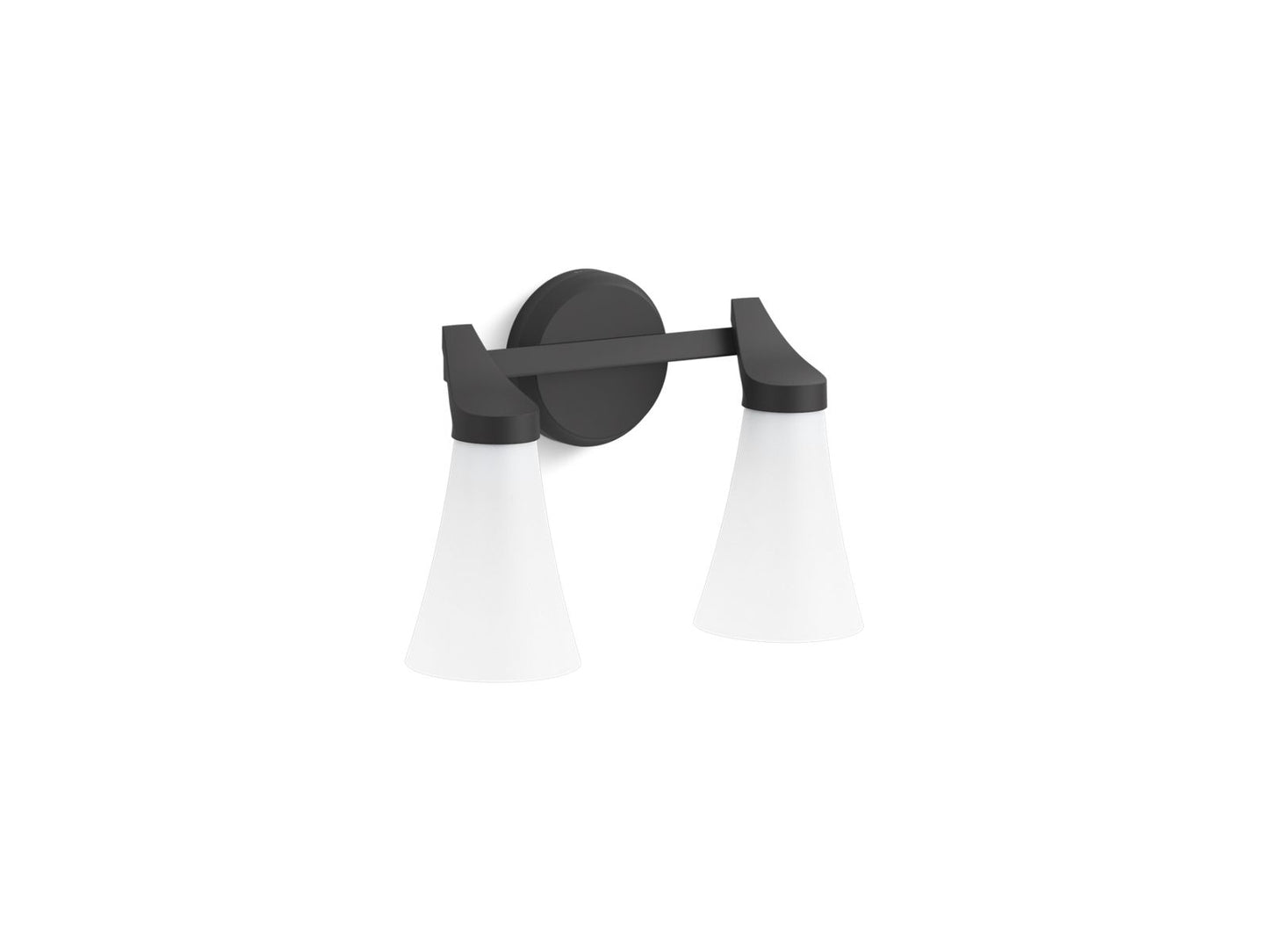 KOHLER K-26847-SC02-BLL Simplice Two-Light Sconce In Matte Black