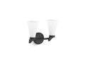 KOHLER K-26847-SC02-BLL Simplice Two-Light Sconce - Matte Black