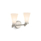 KOHLER K-26847-SC02-BNL Simplice Two-Light Sconce In Brushed Nickel