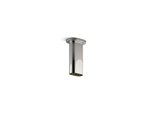 KOHLER K-26325-TT Statement 5" ceiling-mount two-function rainhead arm and flange - Vibrant Titanium