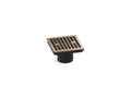 KOHLER K-22665-BV Clearflo Square Brass Tile-In Shower Drain (Drain Body Not Included) - Vibrant Brushed Bronze