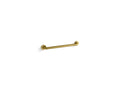 KOHLER K-14561-2MB Contemporary 18" Grab Bar - Vibrant Brushed Moderne Brass