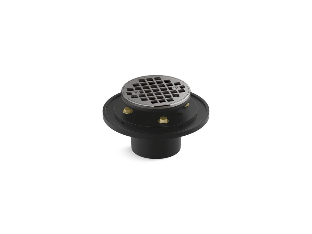 KOHLER K-22671-TT Clearflo Round Brass Tile-In Shower Drain - Vibrant Titanium