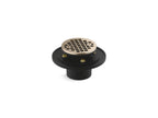 KOHLER K-22671-BV Clearflo Round Brass Tile-In Shower Drain - Vibrant Brushed Bronze