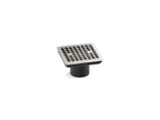 KOHLER K-22665-SN Clearflo Square Brass Tile-In Shower Drain (Drain Body Not Included) - Vibrant Polished Nickel
