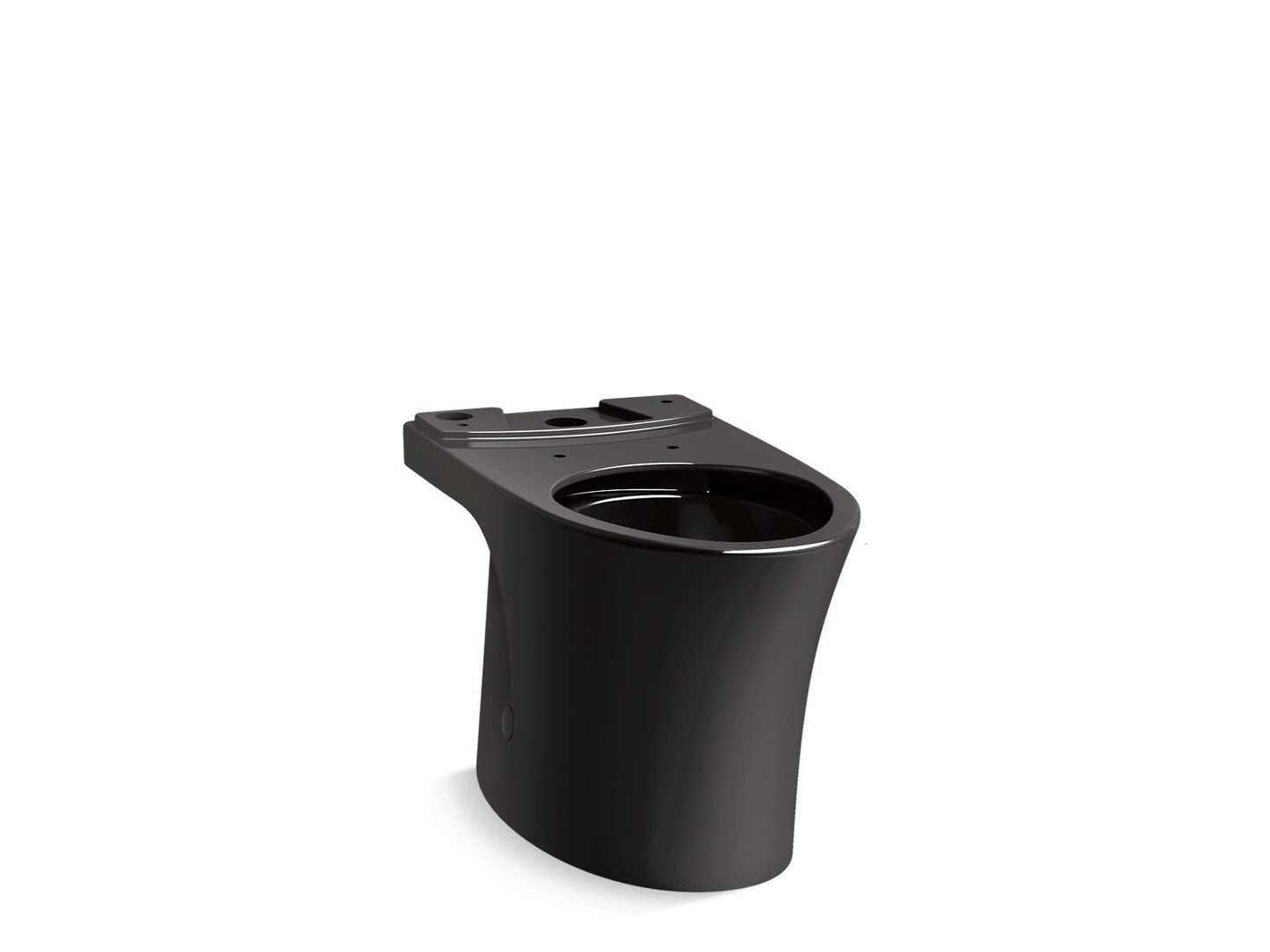 KOHLER K-28121-7 Veil Elongated Toilet Bowl With Skirted Trapway In Black Black