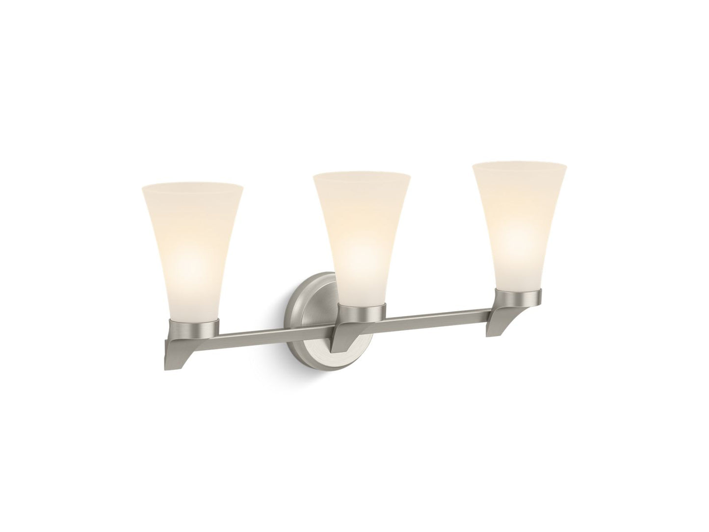 KOHLER K-26848-SC03-BNL Simplice Three-Light Sconce In Brushed Nickel