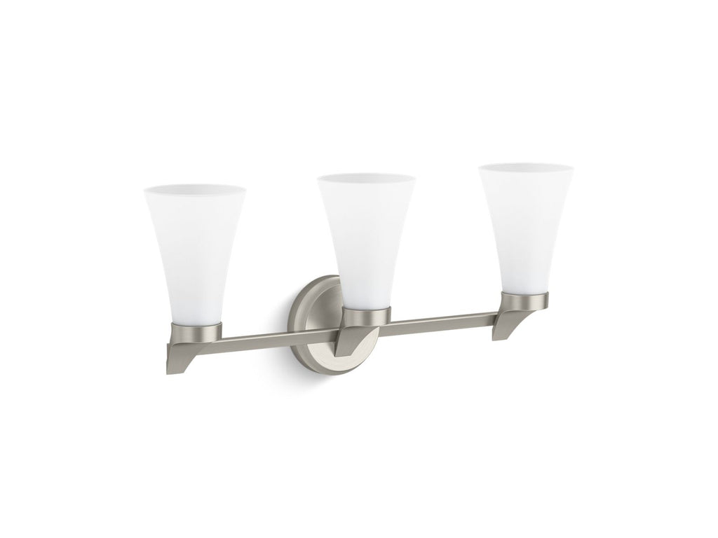 KOHLER K-26848-SC03-BNL Simplice Three-Light Sconce - Brushed Nickel