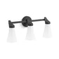 KOHLER K-26848-SC03-BLL Simplice Three-Light Sconce In Matte Black