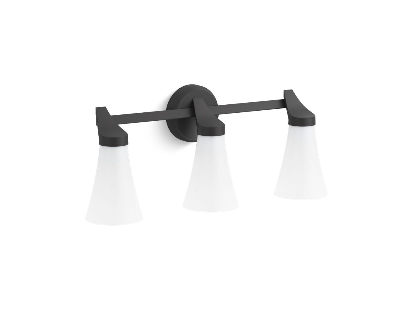 KOHLER K-26848-SC03-BLL Simplice Three-Light Sconce In Matte Black