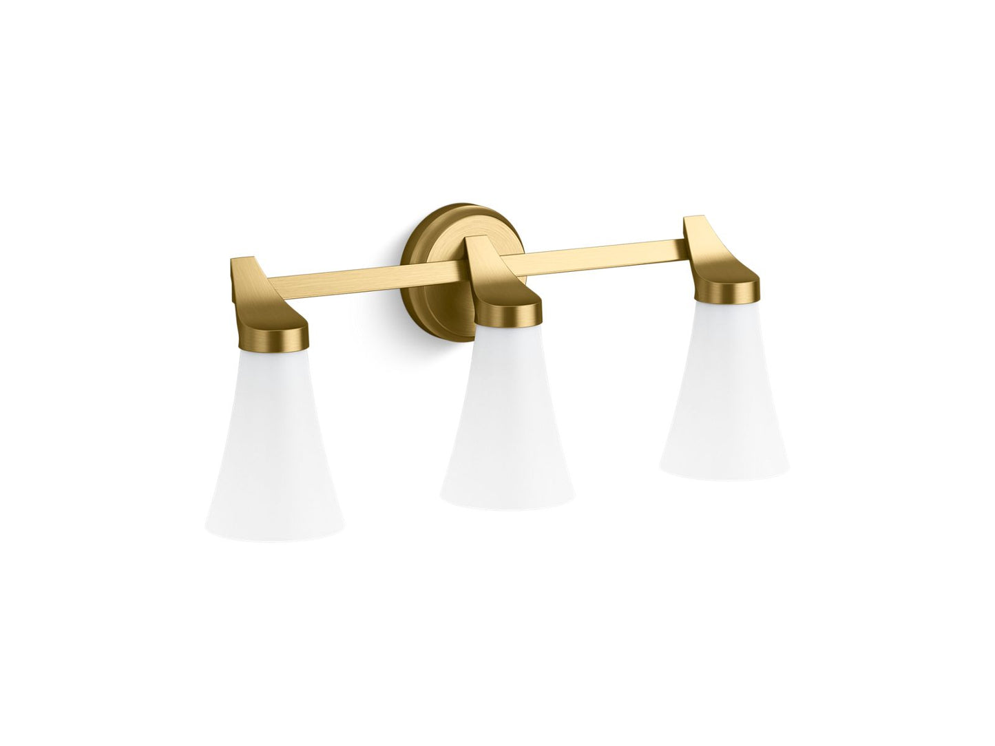 KOHLER K-26848-SC03-2GL Simplice Three-Light Sconce In Brushed Moderne Brass