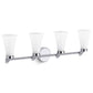 KOHLER K-26849-SC04-CPL Simplice Four-Light Sconce In Polished Chrome