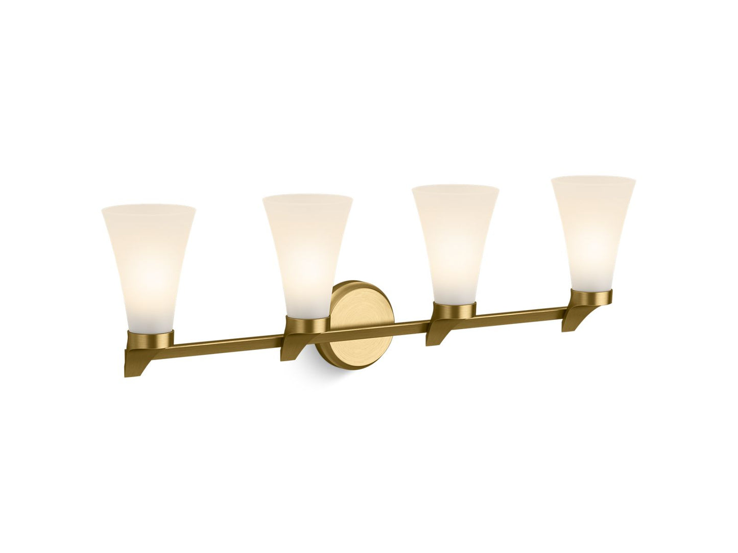 KOHLER K-26849-SC04-2GL Simplice Four-Light Sconce In Brushed Moderne Brass