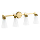 KOHLER K-26849-SC04-2GL Simplice Four-Light Sconce In Brushed Moderne Brass