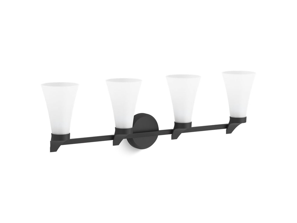 KOHLER K-26849-SC04-BLL Simplice Four-Light Sconce - Matte Black