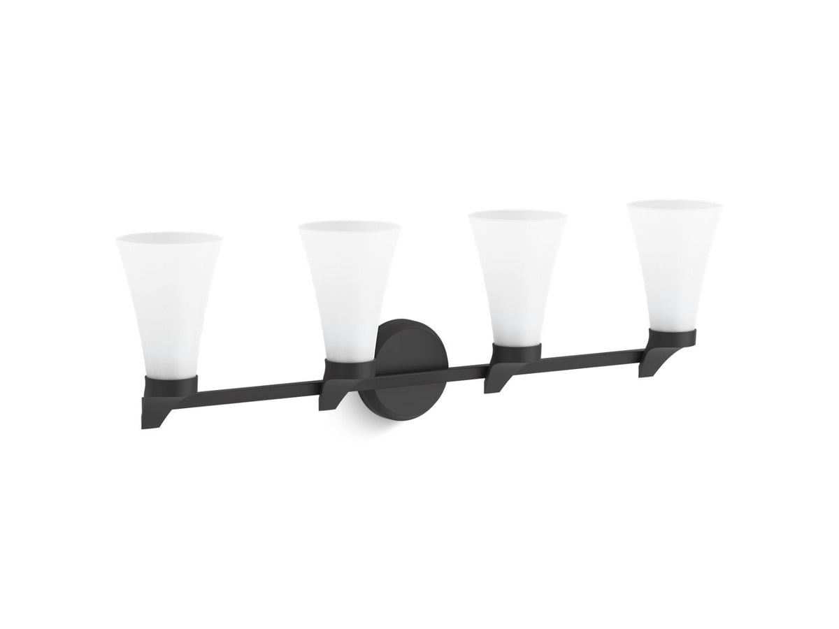 KOHLER K-26849-SC04-BLL Simplice Four-Light Sconce - Matte Black