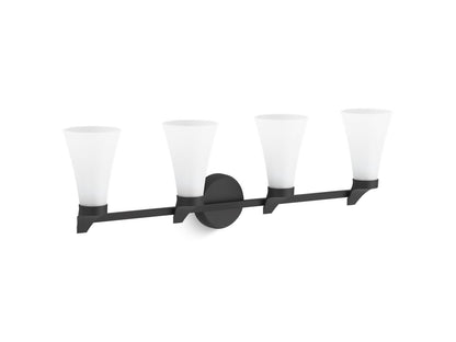 KOHLER K-26849-SC04-BLL Simplice Four-light sconce - Matte Black