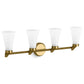 KOHLER K-26849-SC04-2GL Simplice Four-Light Sconce In Brushed Moderne Brass