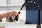 KOHLER K-30469-BL Rival Pull-Down Kitchen Sink Faucet With Two-Function Sprayhead - Matte Black