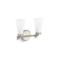 KOHLER K-26847-SC02-BNL Simplice Two-Light Sconce In Brushed Nickel