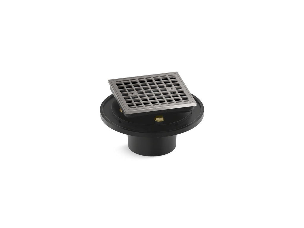 KOHLER K-22673-TT Clearflo Square Brass Tile-In Shower Drain - Vibrant Titanium
