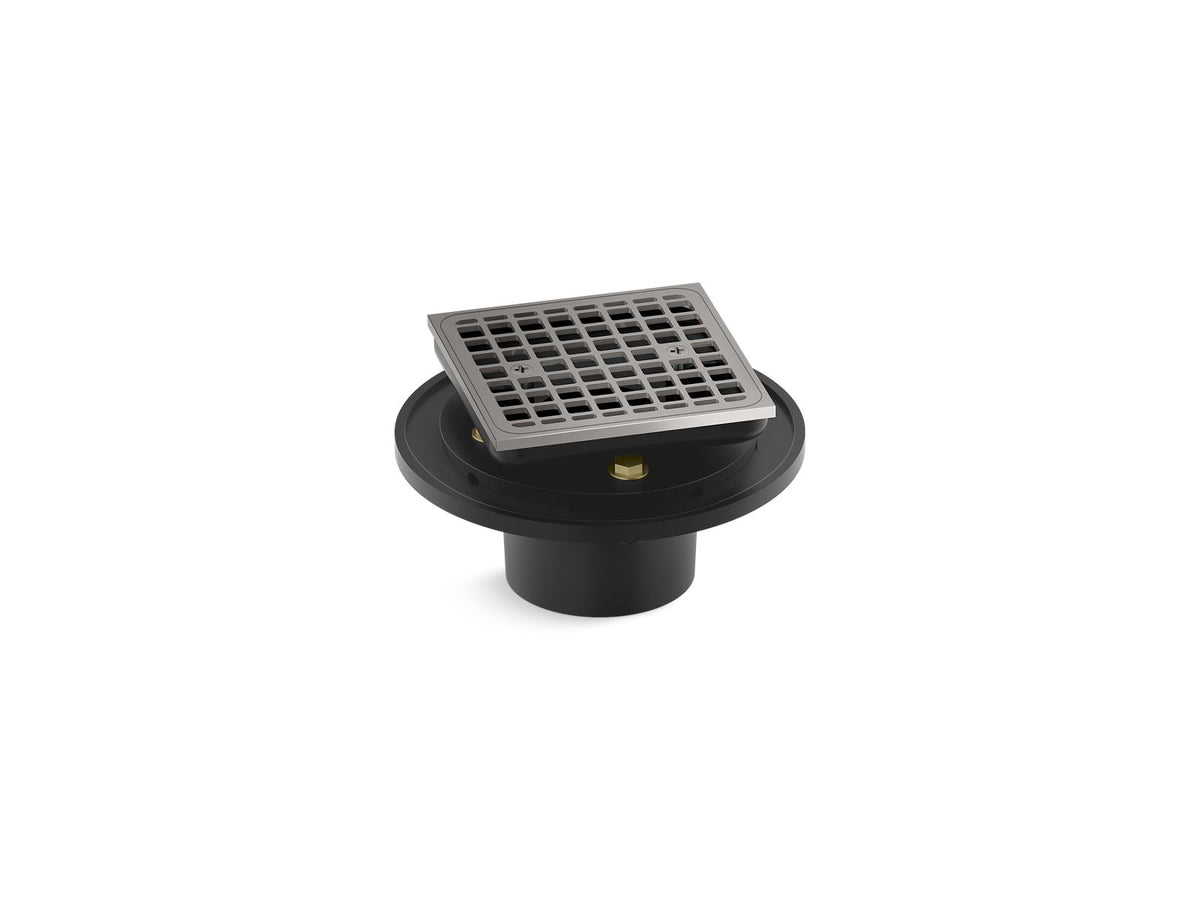 KOHLER K-22673-TT Clearflo Square Brass Tile-In Shower Drain - Vibrant Titanium