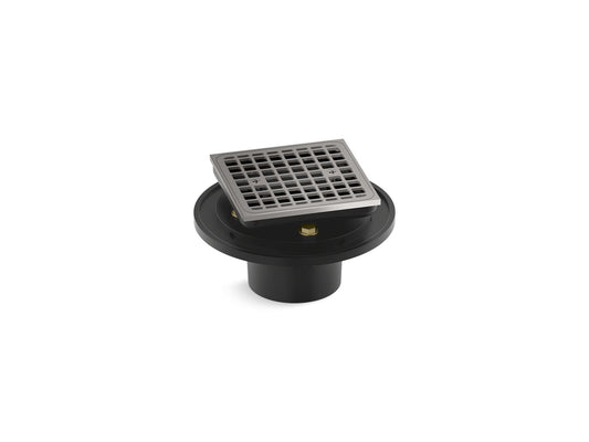 KOHLER K-22673-TT Clearflo Square brass tile-in shower drain - Vibrant Titanium