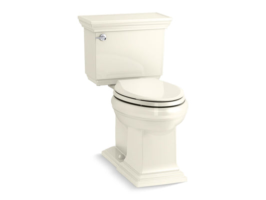 KOHLER K-36669-96 Memoirs Stately Continuousclean St Two-Piece Elongated Toilet With Concealed Trapway, 1.28 Gpf In Biscuit