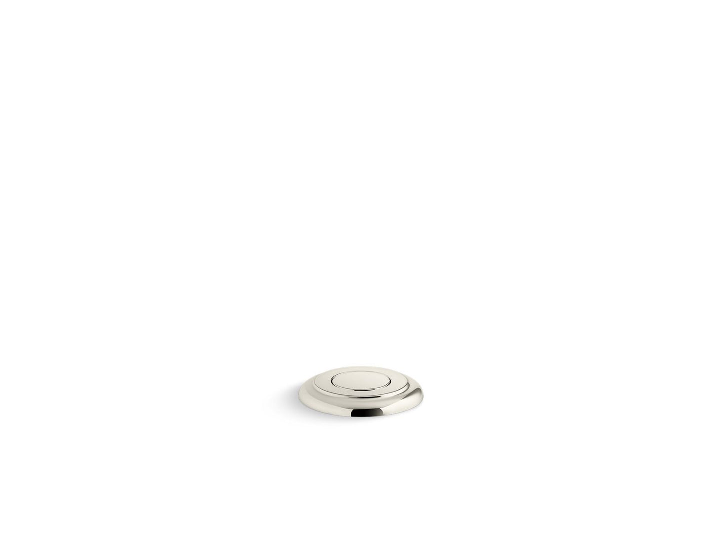 KOHLER K-35725-SN Garbage disposal air switch button - Vibrant Polished Nickel