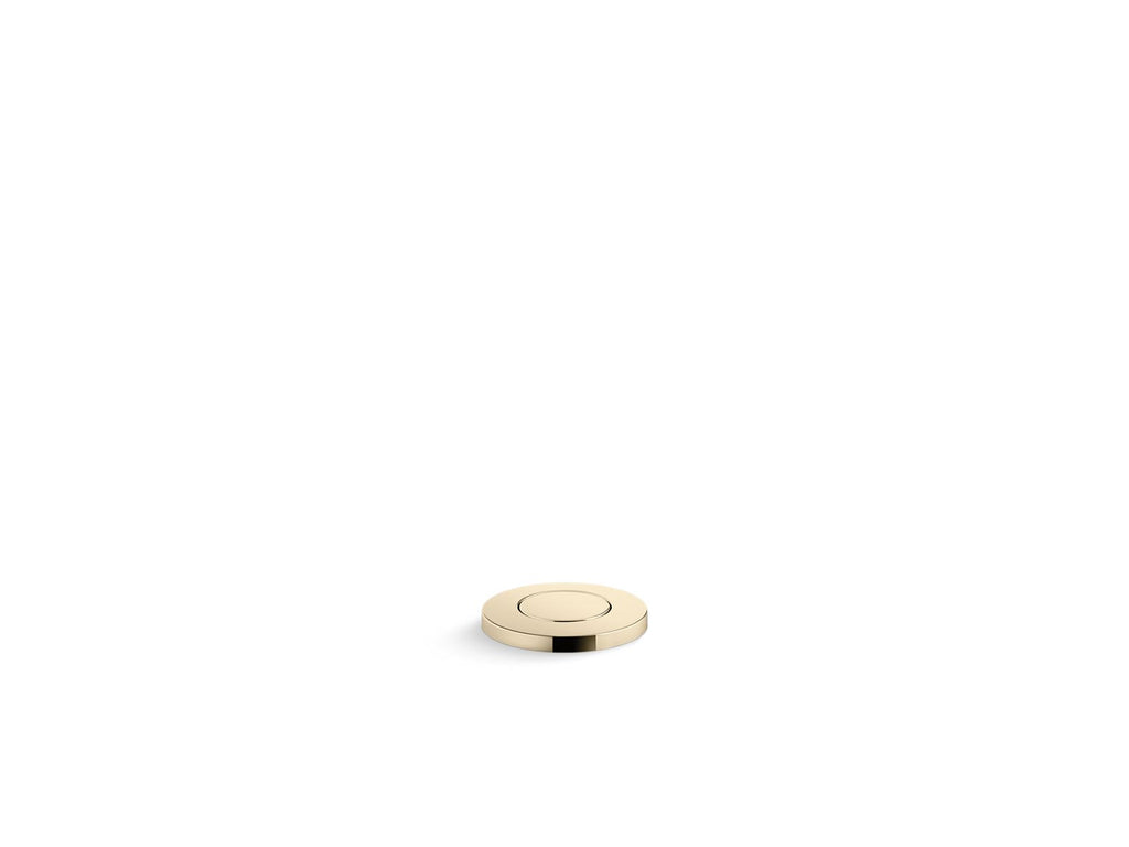 KOHLER K-35726-AF Garbage Disposal Air Switch Button - Vibrant French Gold